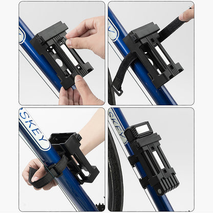 Rockbros LKXR2006 Folding Bike Lock with Key - Black_3