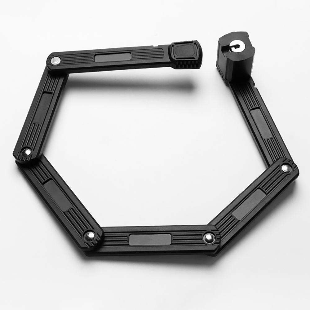 Rockbros LKXR2006 Folding Bike Lock with Key - Black_8