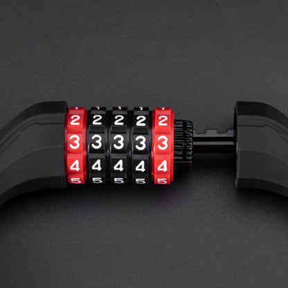 Rockbros RKS507 bicycle lock with 5-digit code, steel cable, 180 cm - black_3