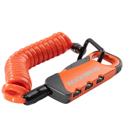 Rockbros RBK6N Combination Bike Lock - Orange_1