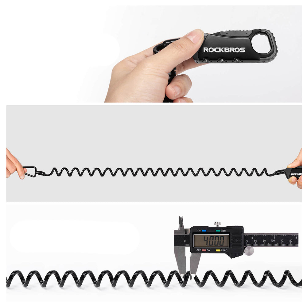 Rockbros RBK6N Combination Bike Lock - Black_3