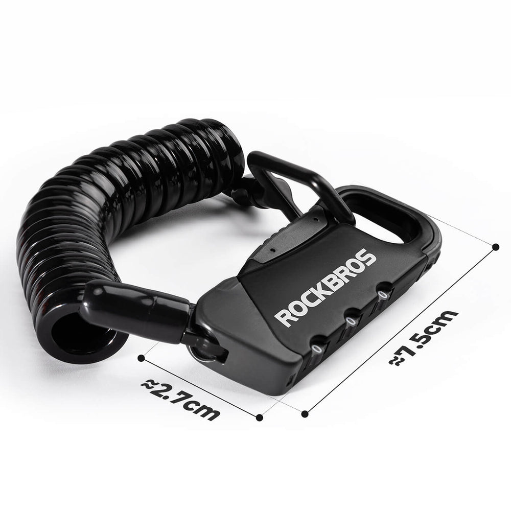 Rockbros RBK6N Combination Bike Lock - Black_4