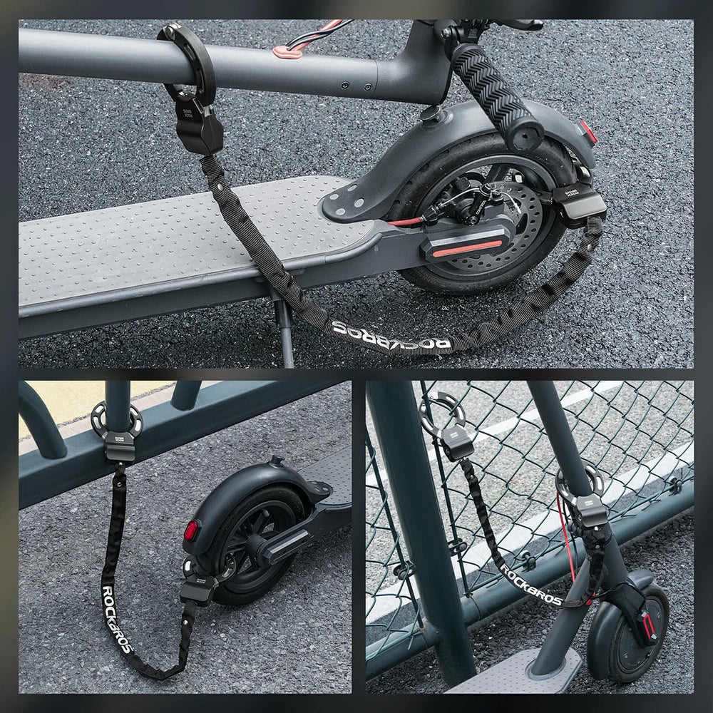 Rockbros 85922 Chain Lock for Scooters and Bikes - Black_3