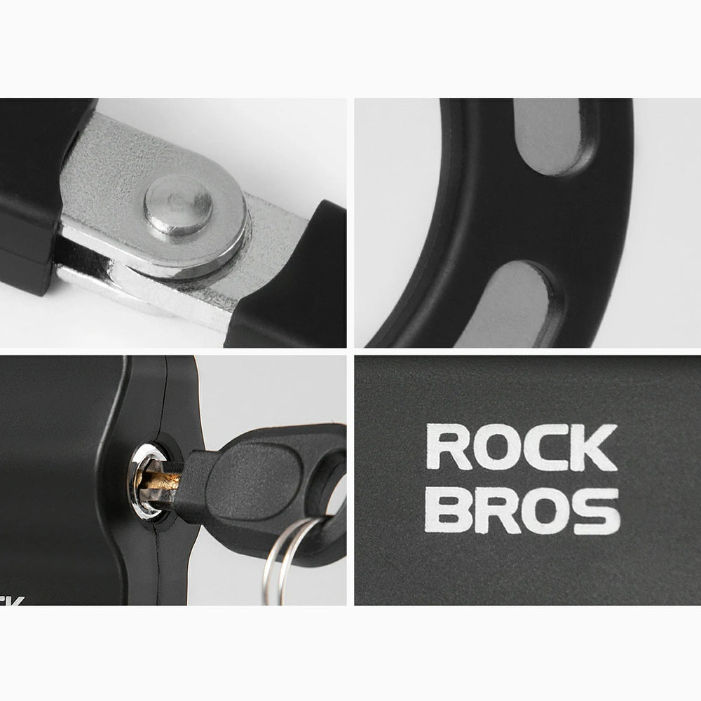 Rockbros 85922 Chain Lock for Scooters and Bikes - Black_5