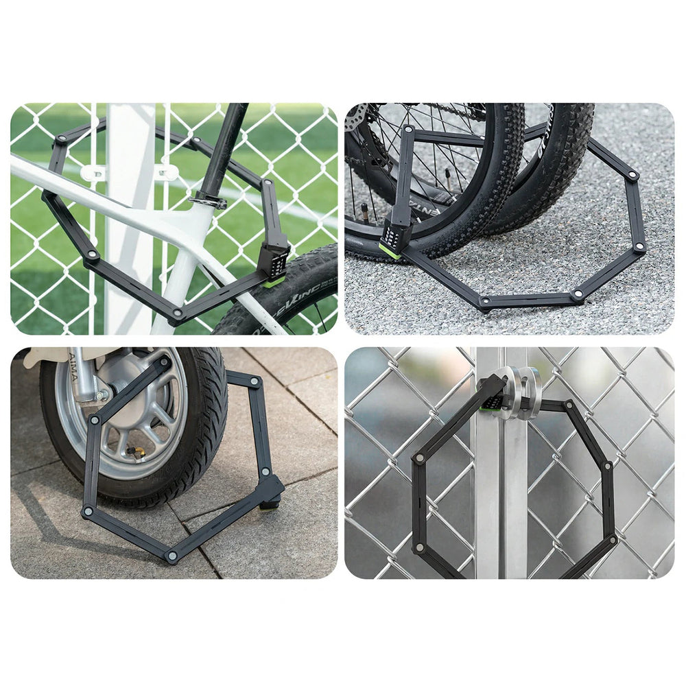 Rockbros 829 Folding Code Bike Lock - Black_5