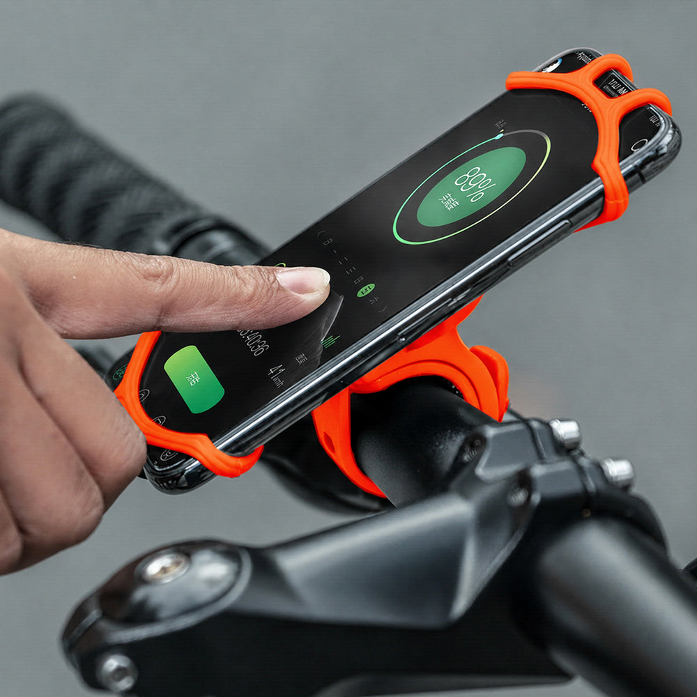 Rockbros LF436 Handlebar Clamp Phone Holder - Orange_3