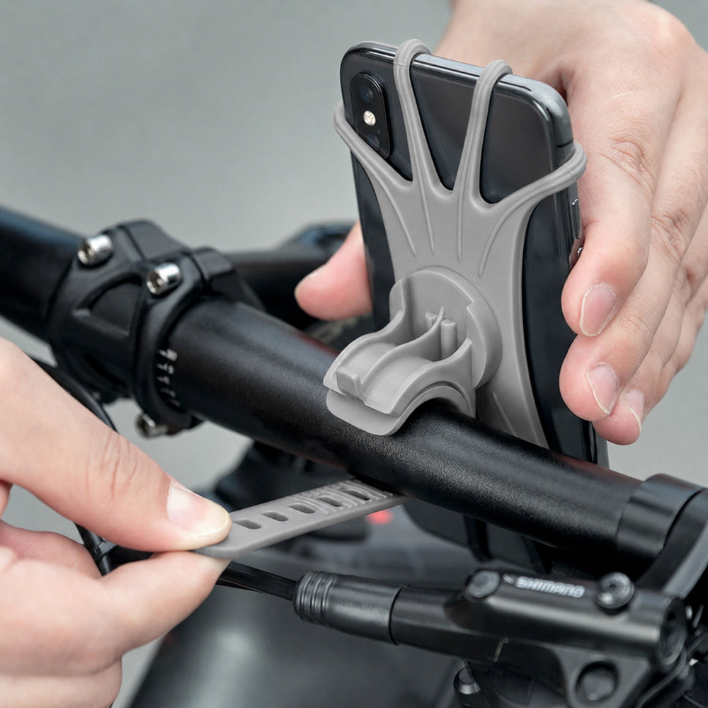 Rockbros LF436 Handlebar Clamp Phone Holder - Gray_2