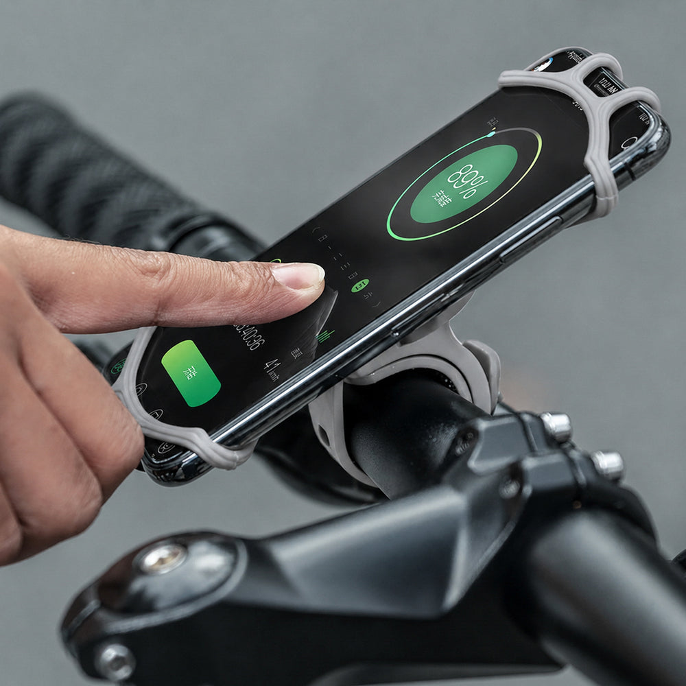Rockbros LF436 Handlebar Clamp Phone Holder - Gray_4