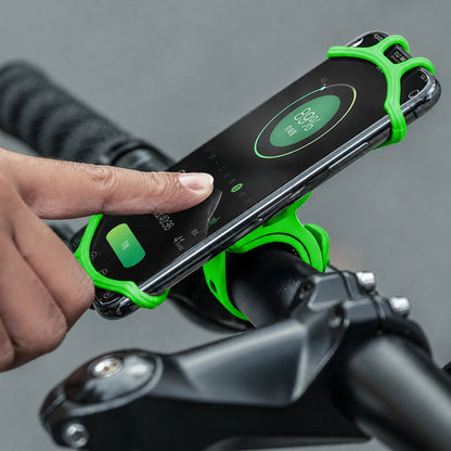 Rockbros LF436 Handlebar Clamp Phone Holder - Green_4