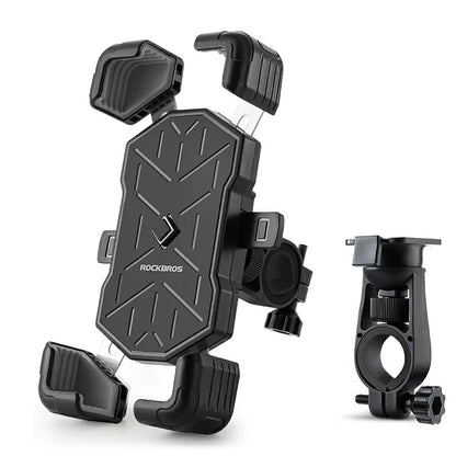 Rockbros HW-117 Handlebar Clamp Phone Holder - Black and Gray_0