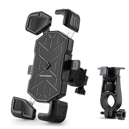Rockbros HW-117 Handlebar Clamp Phone Holder - Black and Gray_0