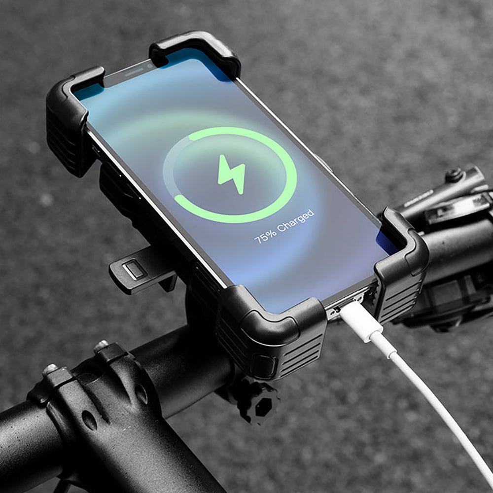 Rockbros HW-117 Handlebar Clamp Phone Holder - Black and Gray_6