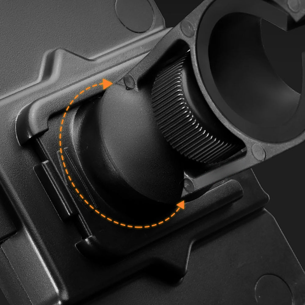 Rockbros HW-117 Handlebar Clamp Phone Holder - Black and Orange_6