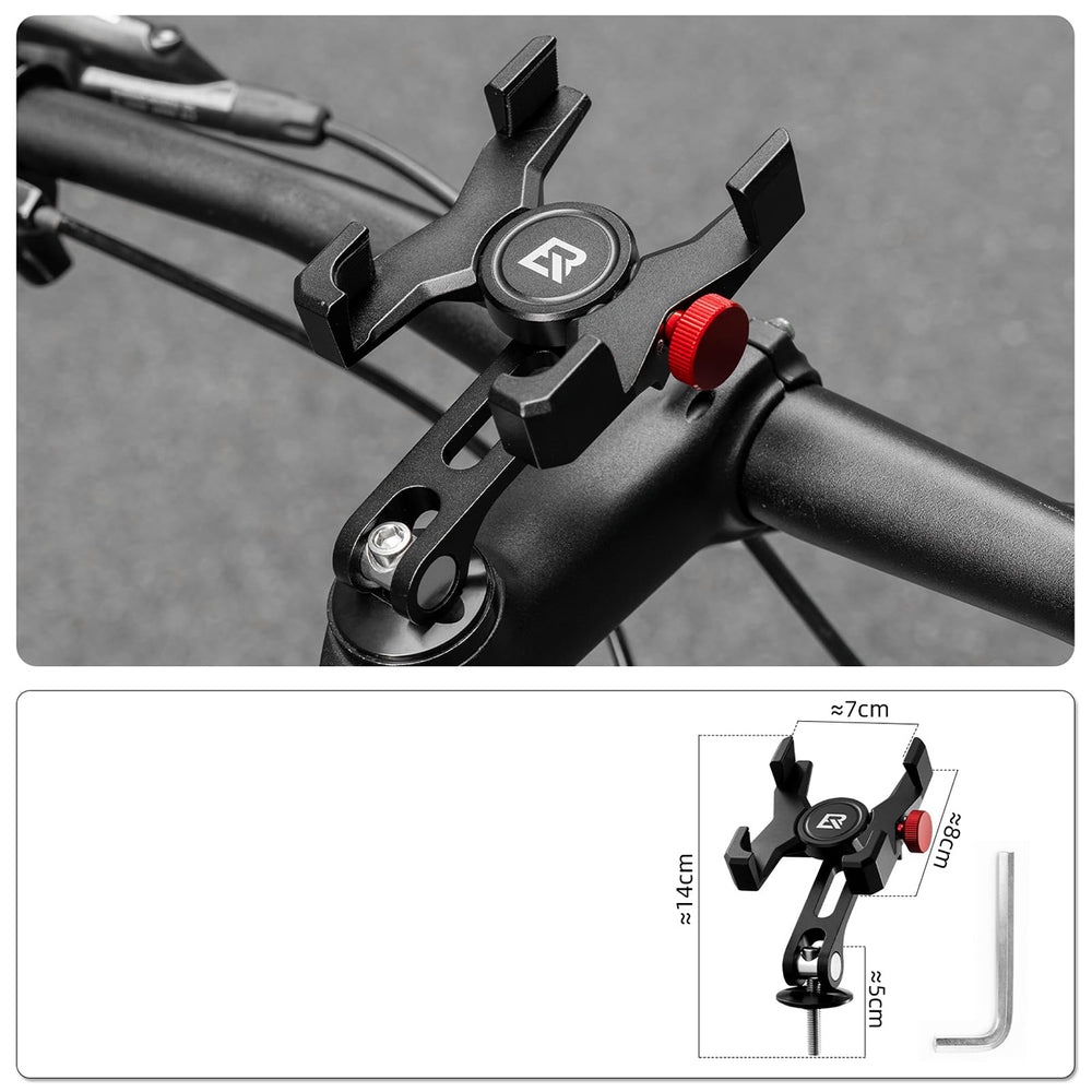 Rockbros 25210039002 phone holder clamp for headset cap - black_1