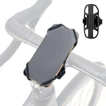 Rockbros 250015001 silicone clamp phone holder - black_1