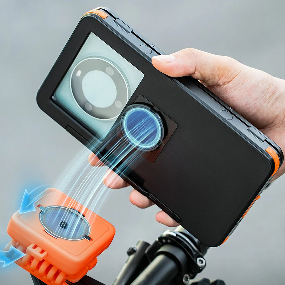 Rockbros HW-87 Magnetic Waterproof Phone Holder - Black_3