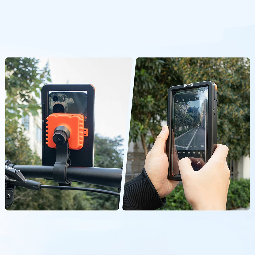 Rockbros HW-87 Magnetic Waterproof Phone Holder - Black_5