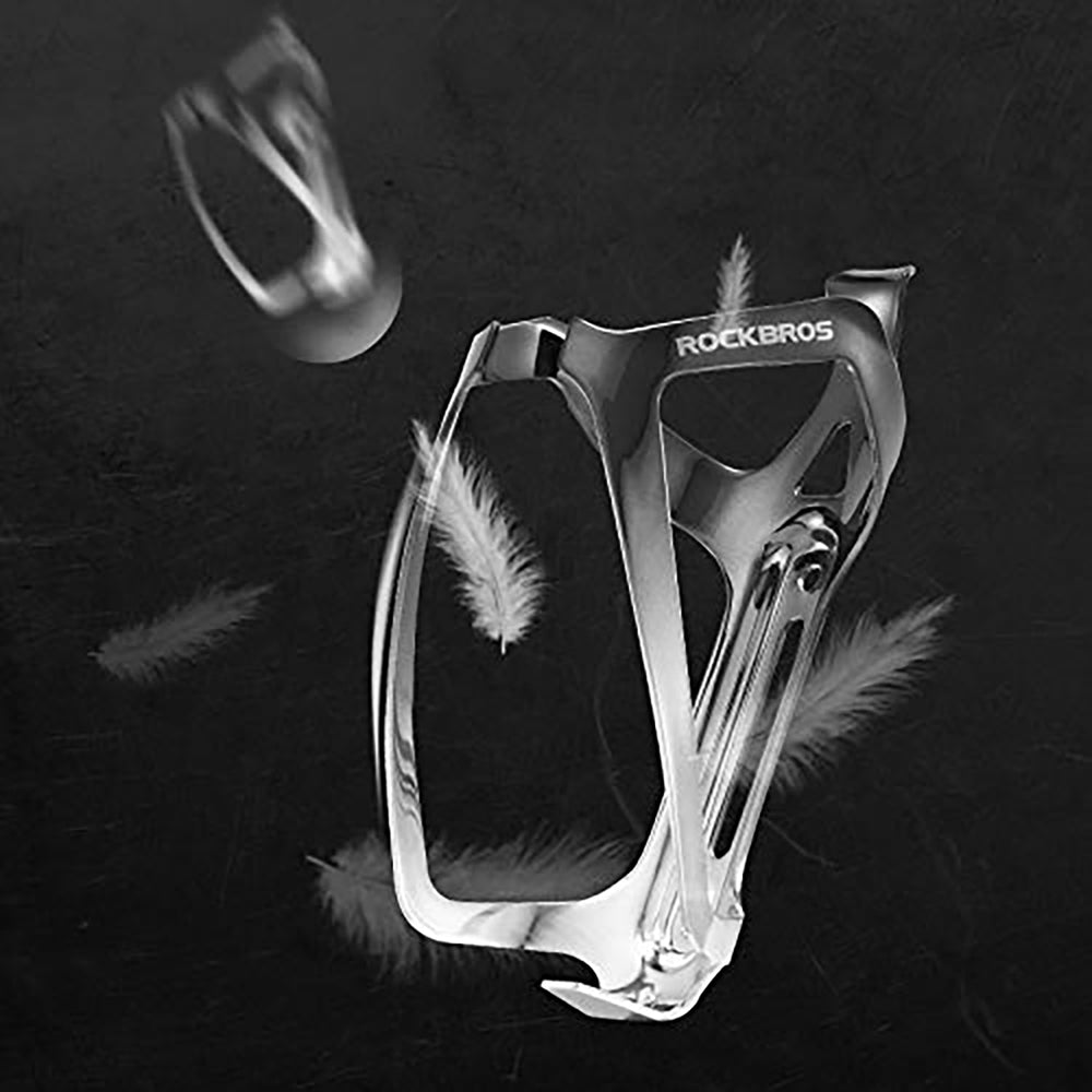 Rockbros RKL02 Aluminum Bottle Cage - Black and Silver_5