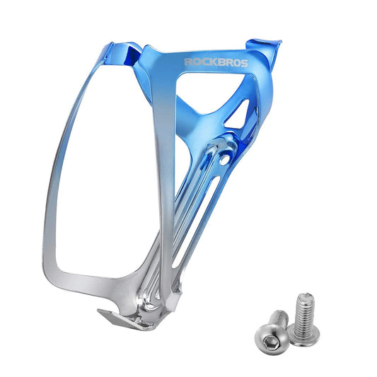 Rockbros RKL02 Aluminum Bottle Cage - Blue and Silver_0