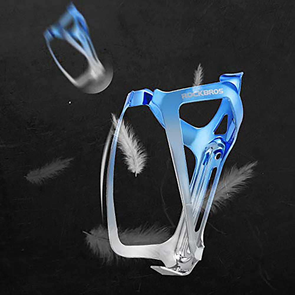 Rockbros RKL02 Aluminum Bottle Cage - Blue and Silver_3