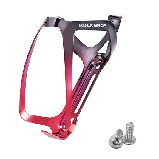 Rockbros RKL02 Aluminum Bottle Cage - Black and Red_0