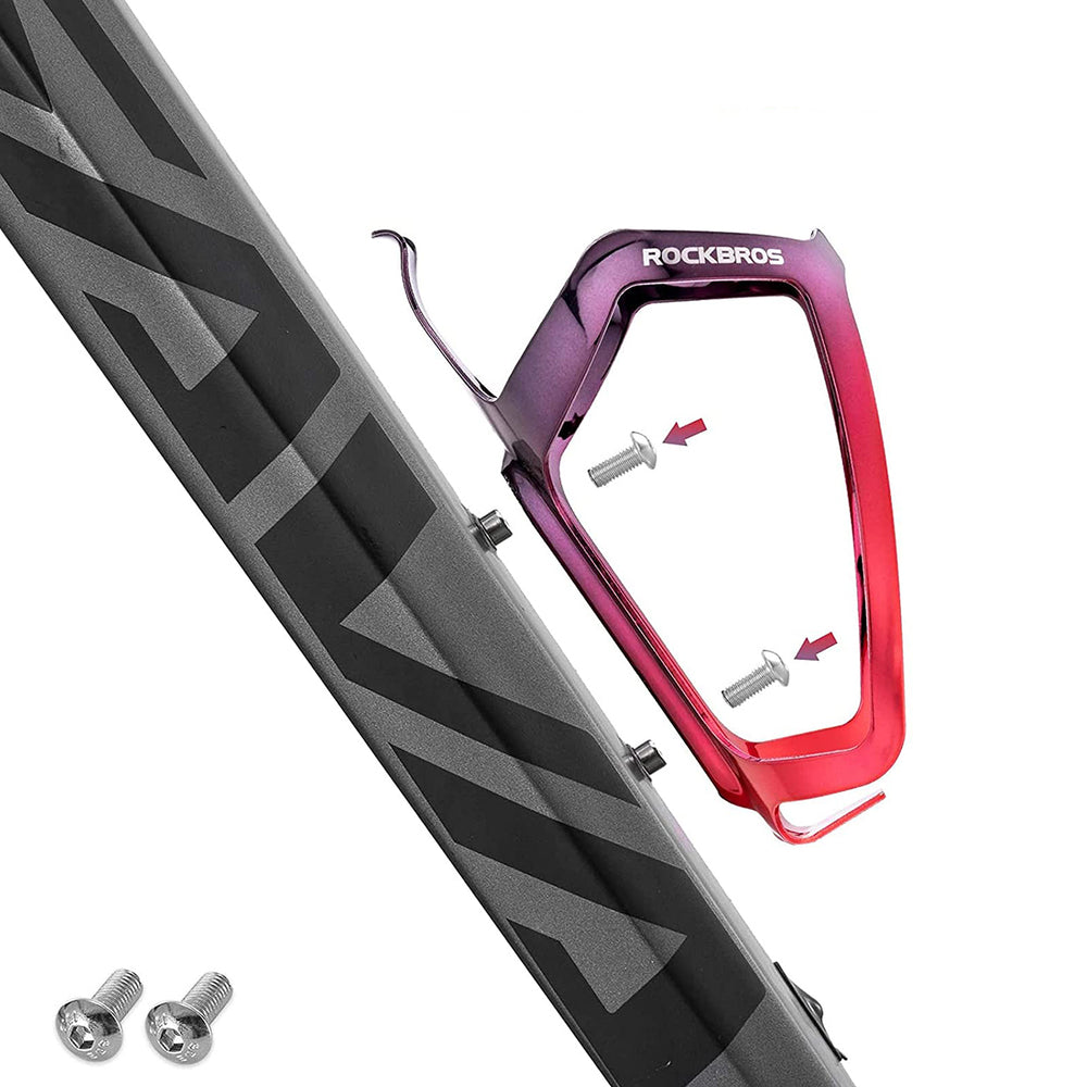 Rockbros RKL02 Aluminum Bottle Cage - Black and Red_3