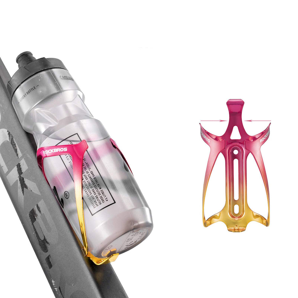 Rockbros RKL02 Aluminum Bottle Cage - Red and Gold_2