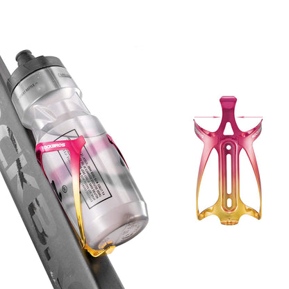 Rockbros RKL02 Aluminum Bottle Cage - Red and Gold_2
