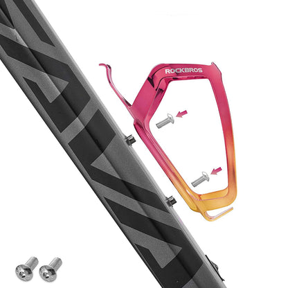Rockbros RKL02 Aluminum Bottle Cage - Red and Gold_3