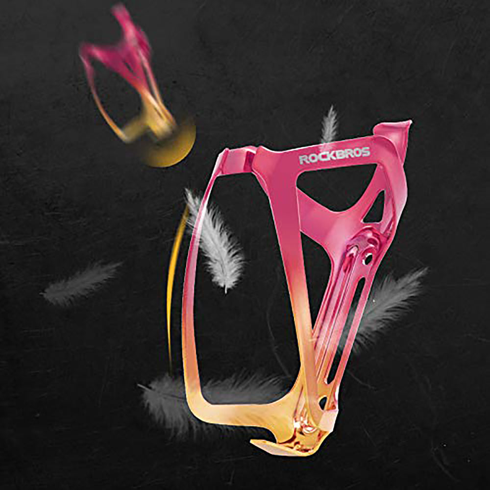 Rockbros RKL02 Aluminum Bottle Cage - Red and Gold_4