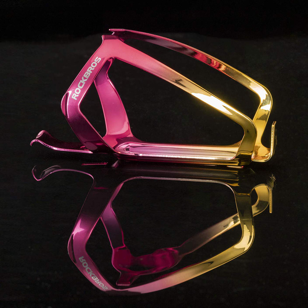 Rockbros RKL02 Aluminum Bottle Cage - Red and Gold_5