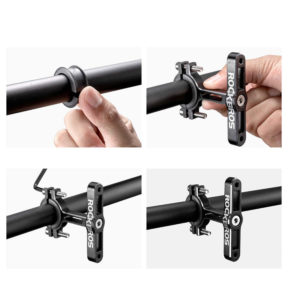 Rockbros KS-415 Aluminum Adjustable Bottle Cage Adapter - Black_5