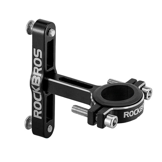 Rockbros KS-416 Adjustable Aluminum Bottle Cage Adapter - Black_0