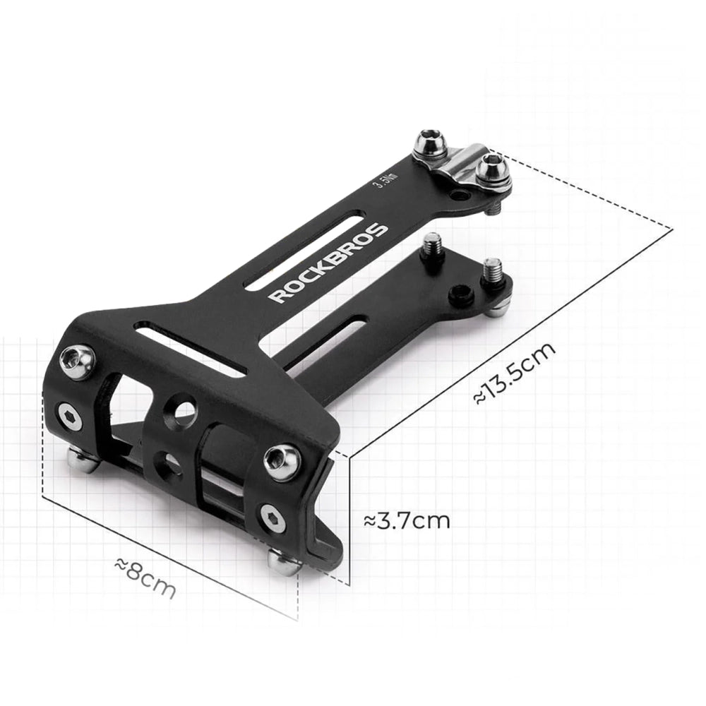 Rockbros 31210003001 Bottle Cage Adapter for Aluminum Saddle - Black_2