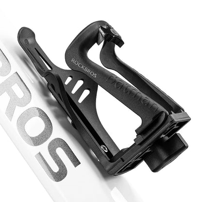 Rockbros 2-3D Adjustable Bottle Holder for Bikes and Motorcycles - Black_0