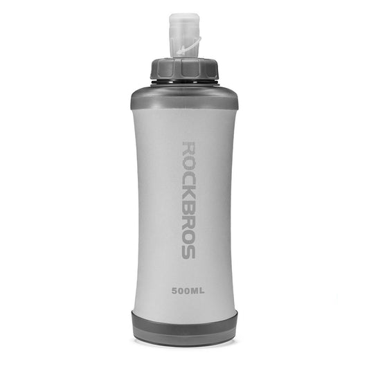 Rockbros 350017001 soft flask running water bottle 500 ml - white_0
