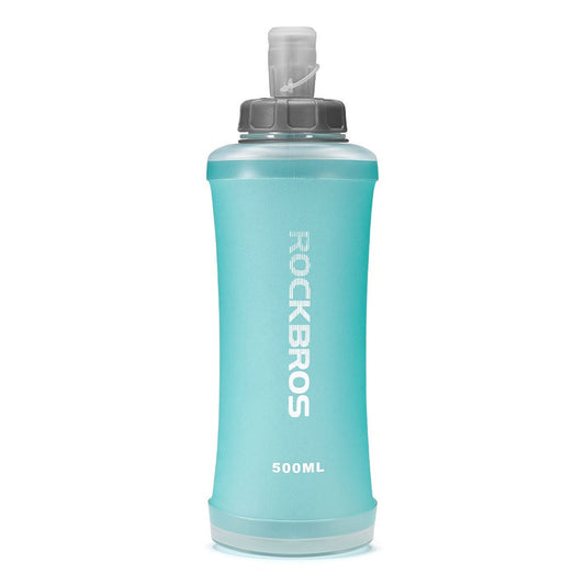 Rockbros 350017002 soft flask running water bottle 500 ml - light blue_0