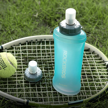Rockbros 350017002 soft flask running water bottle 500 ml - light blue_2