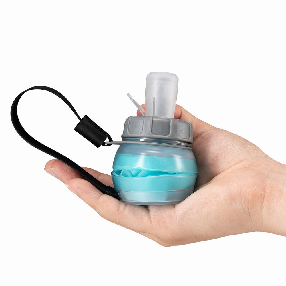 Rockbros 350017002 soft flask running water bottle 500 ml - light blue_3