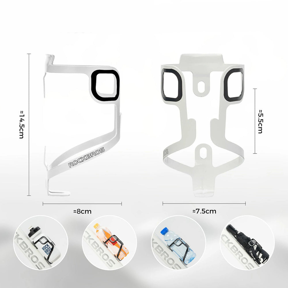 Rockbros BBC2504 Ultralight Aluminum Bottle Cage - White_2
