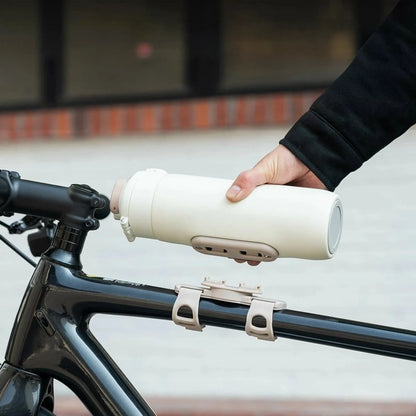 Rockbros S550H-1 700 ml Thermal Bottle with Magnetic Holder and Mounting Strap - Beige_6