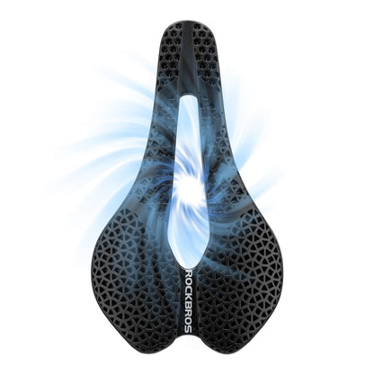 Rockbros LF0214 Anatomical 3D Waterproof Bicycle Saddle - Black_2