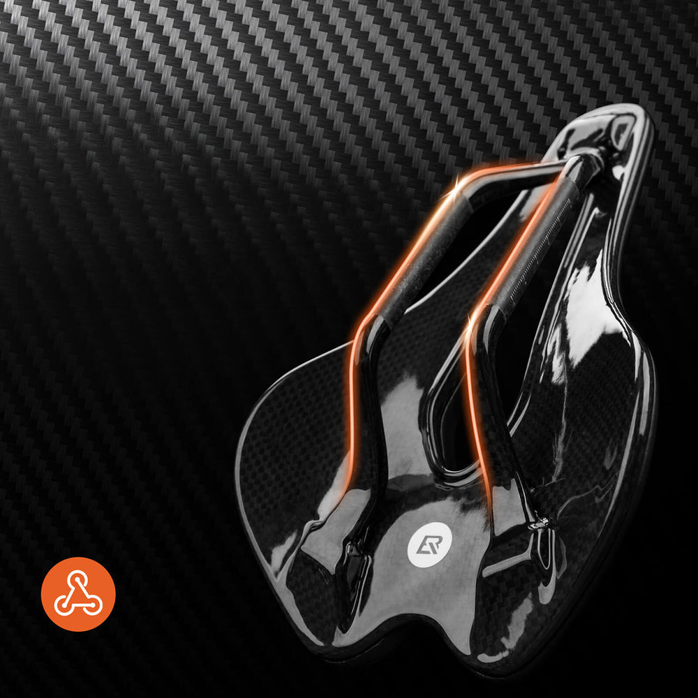 Rockbros LF0214 Anatomical 3D Waterproof Bicycle Saddle - Black_5