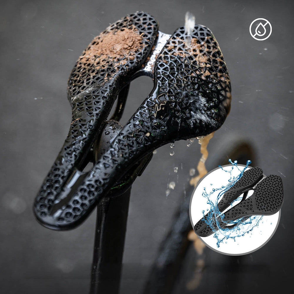 Rockbros LF0214 Anatomical 3D Waterproof Bicycle Saddle - Black_6