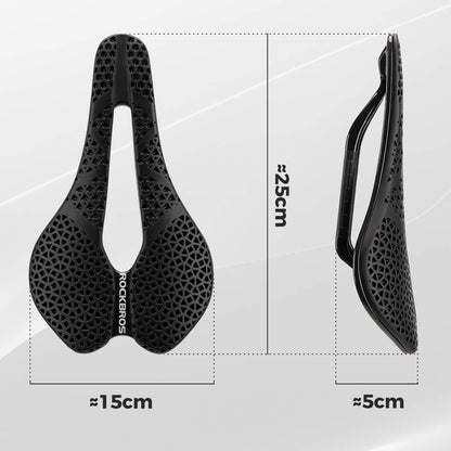 Rockbros LF0214 Anatomical 3D Waterproof Bicycle Saddle - Black_7