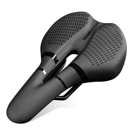 Rockbros 8182 city bicycle saddle, comfortable, anatomical - black_0