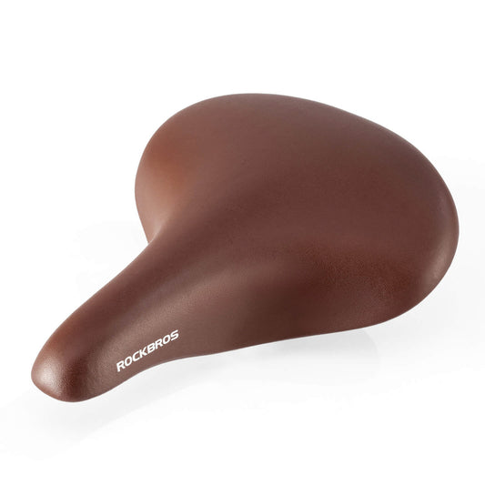 Rockbros 6800S retro comfort bicycle saddle - brown_0