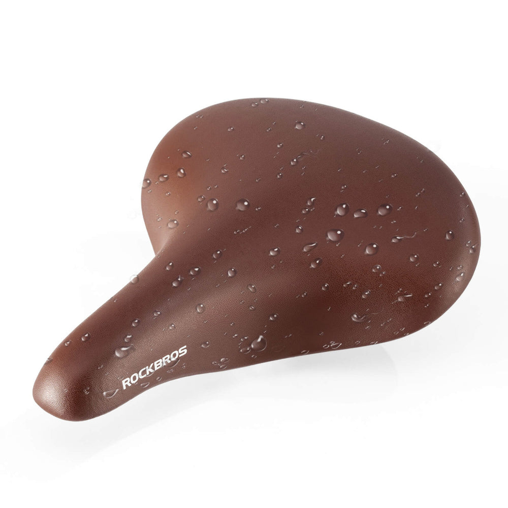 Rockbros 6800S retro comfort bicycle saddle - brown_3