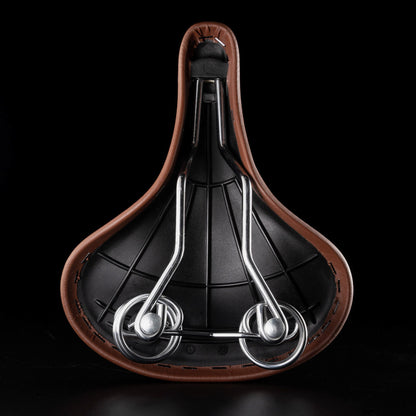 Rockbros 6800S retro comfort bicycle saddle - brown_4
