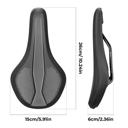 Rockbros B824 sports ergonomic bicycle saddle - black_4